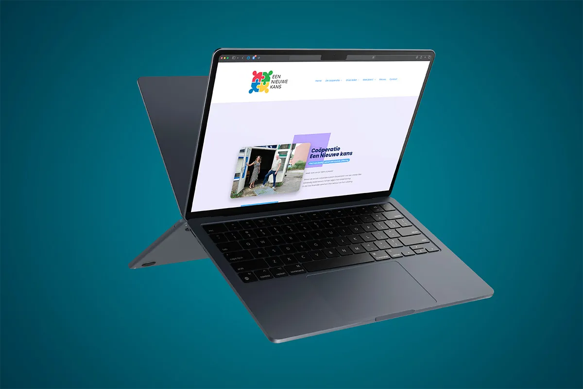 Mockup van de website van Kansrijk, ontwikkeld door Line & Design